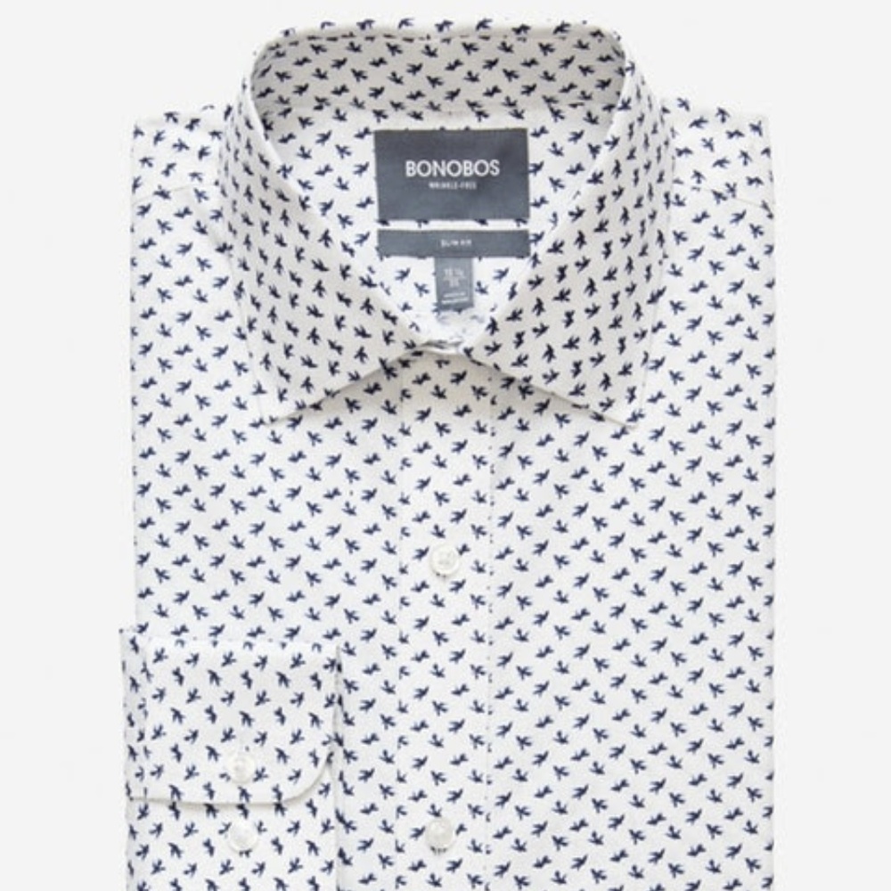 NWT Bonobos Limited Edition - Blue Dress Birds